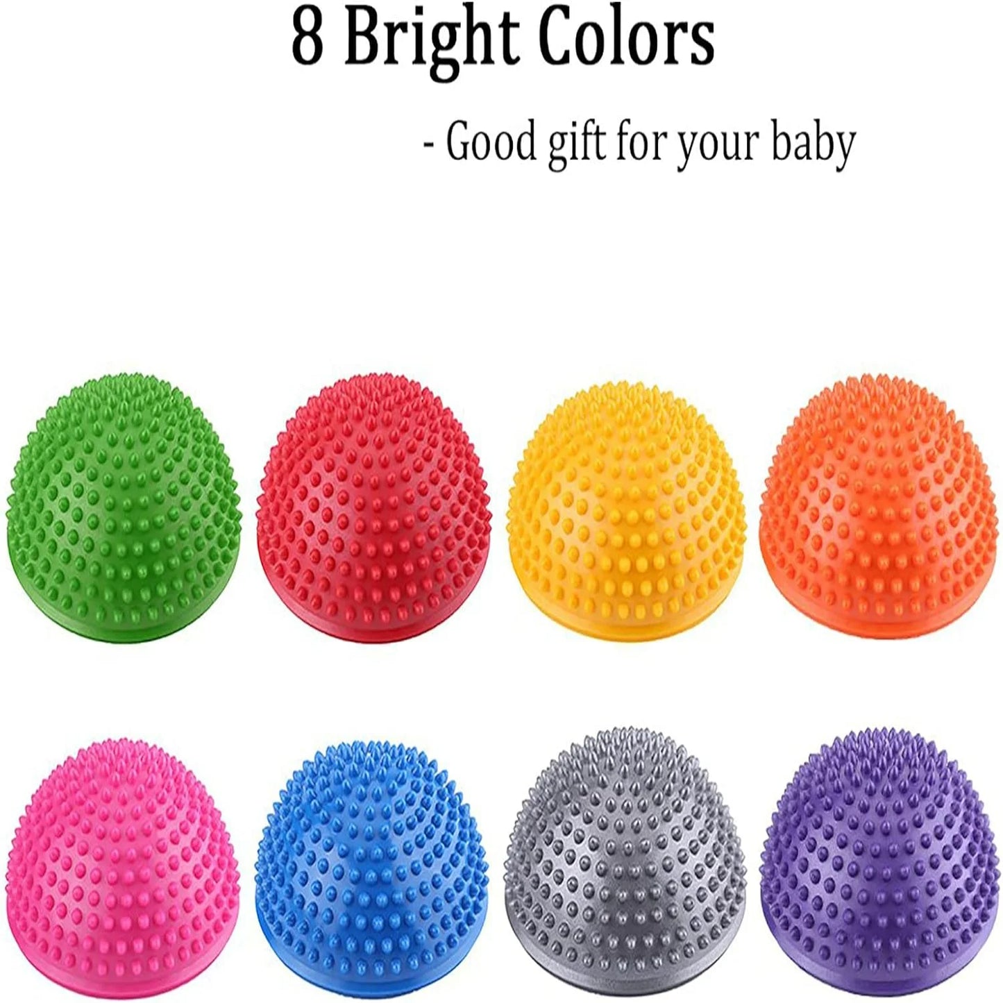 Massage Points Inflatable Half Yoga Ball