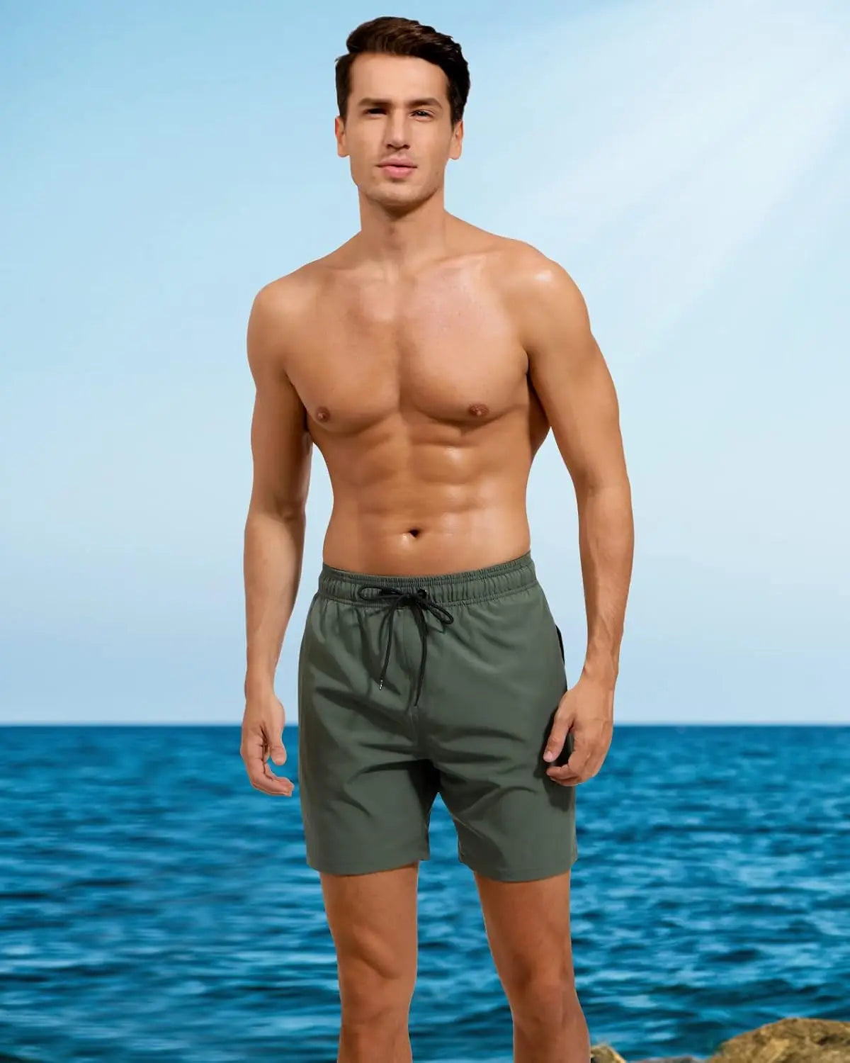 Mens Running Shorts 2 in 1 with Compression