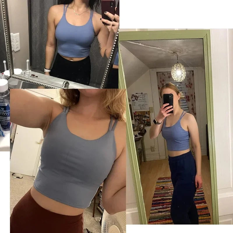 Sports Bra Top with Built in Bra