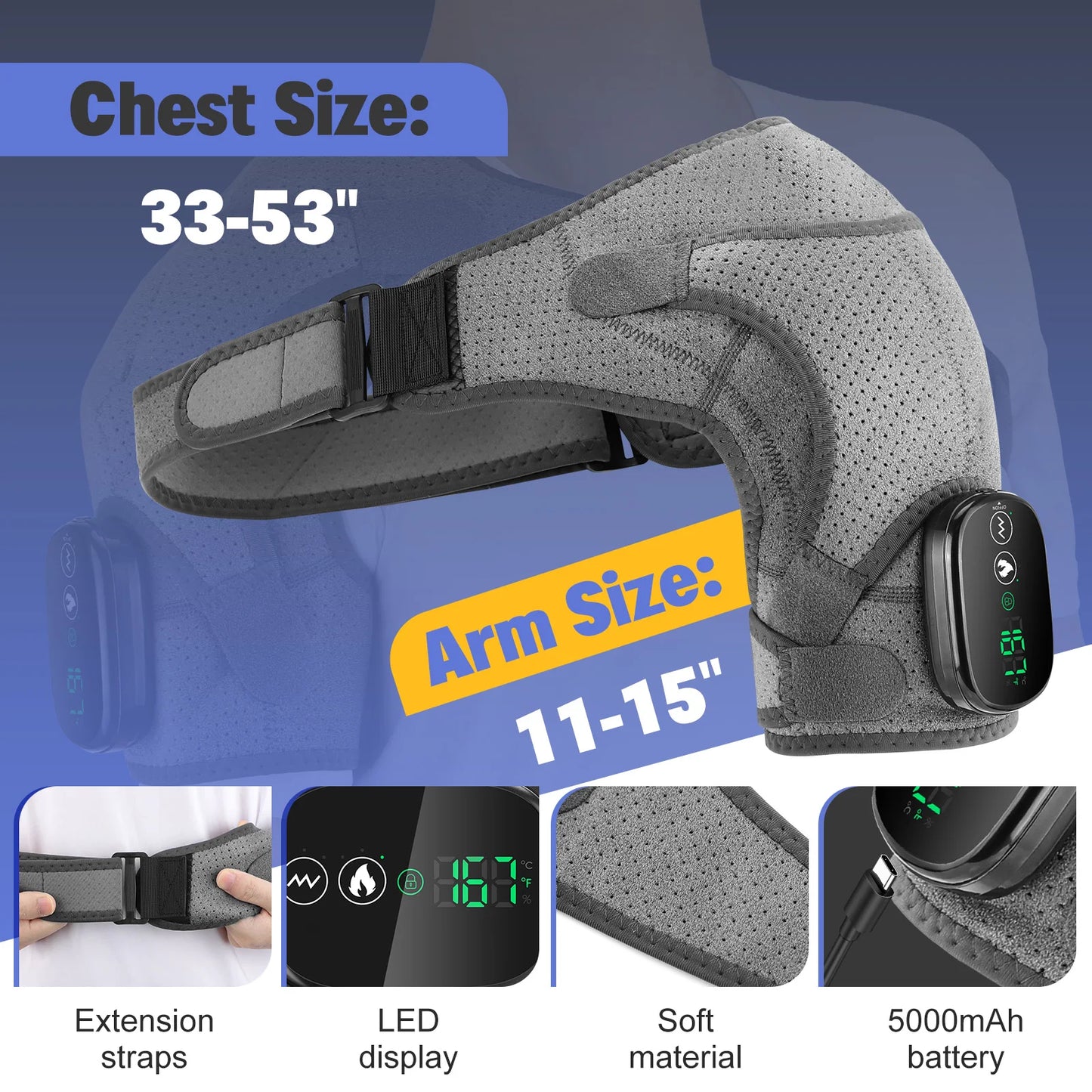 Vibration & Heating Shoulder Massager