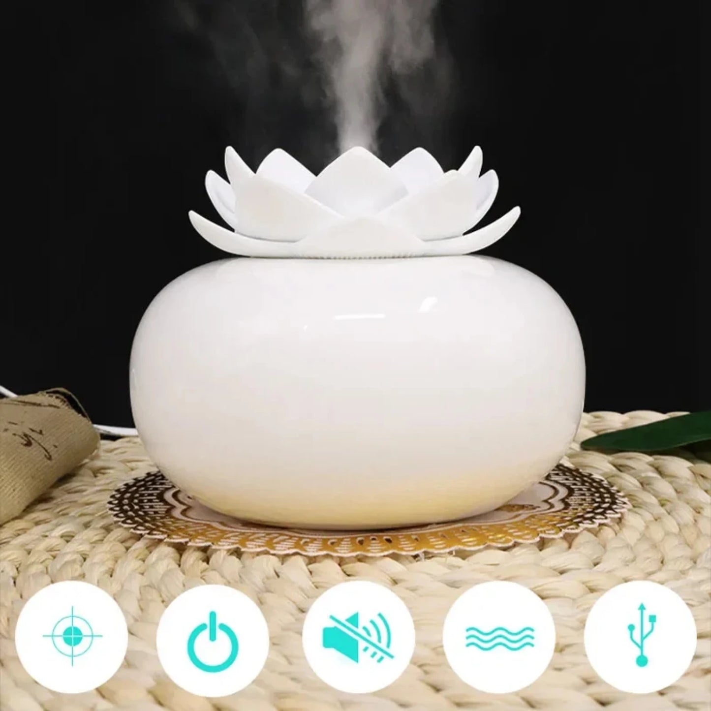 Portable Lotus Mini Diffuser