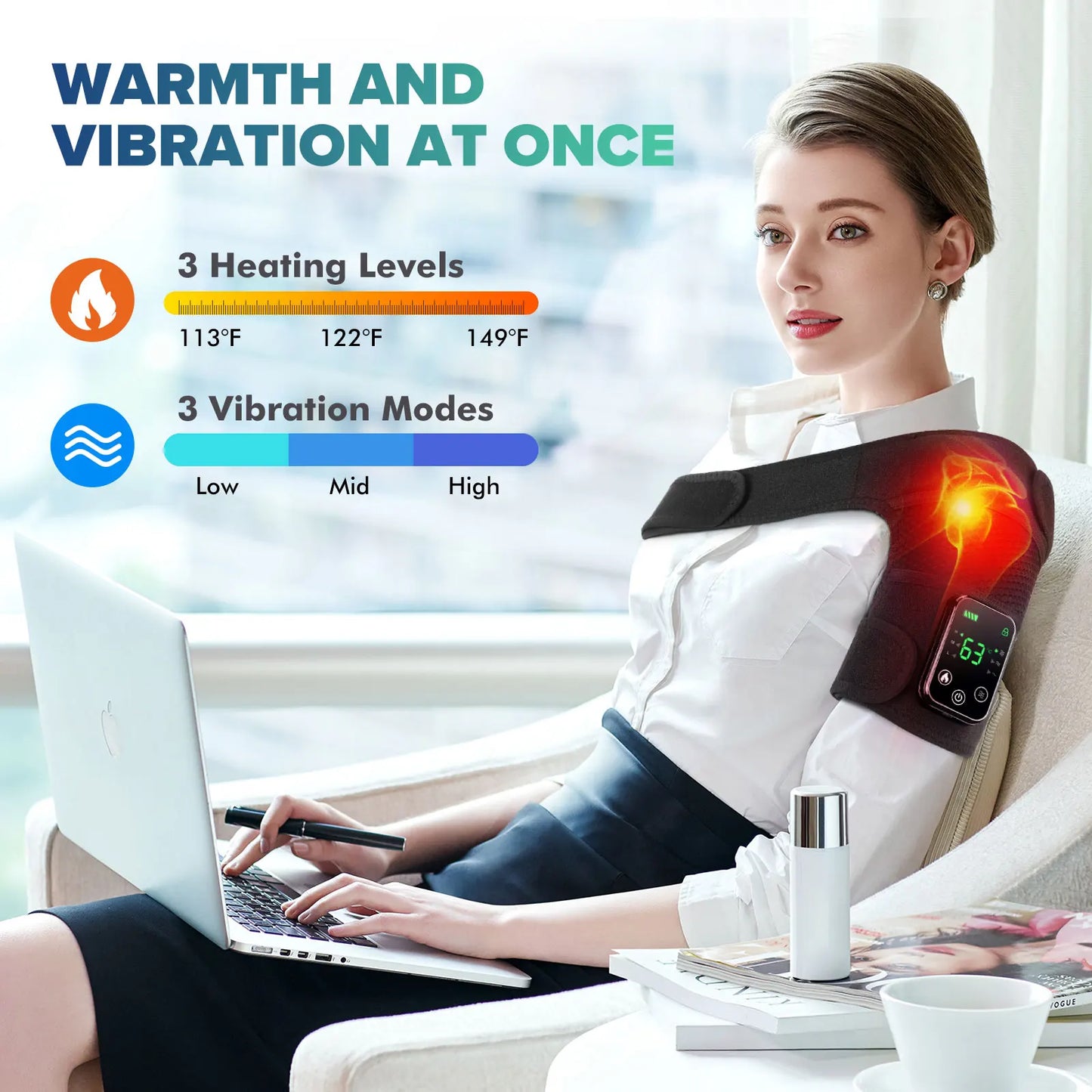 Vibration & Heating Shoulder Massager