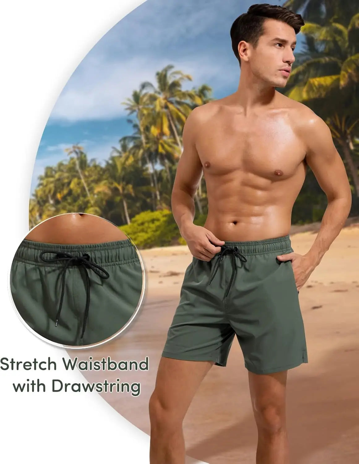 Mens Running Shorts 2 in 1 with Compression