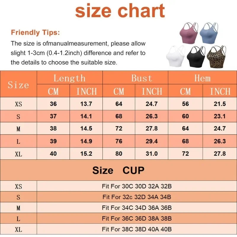 Sports Bra Top with Built in Bra