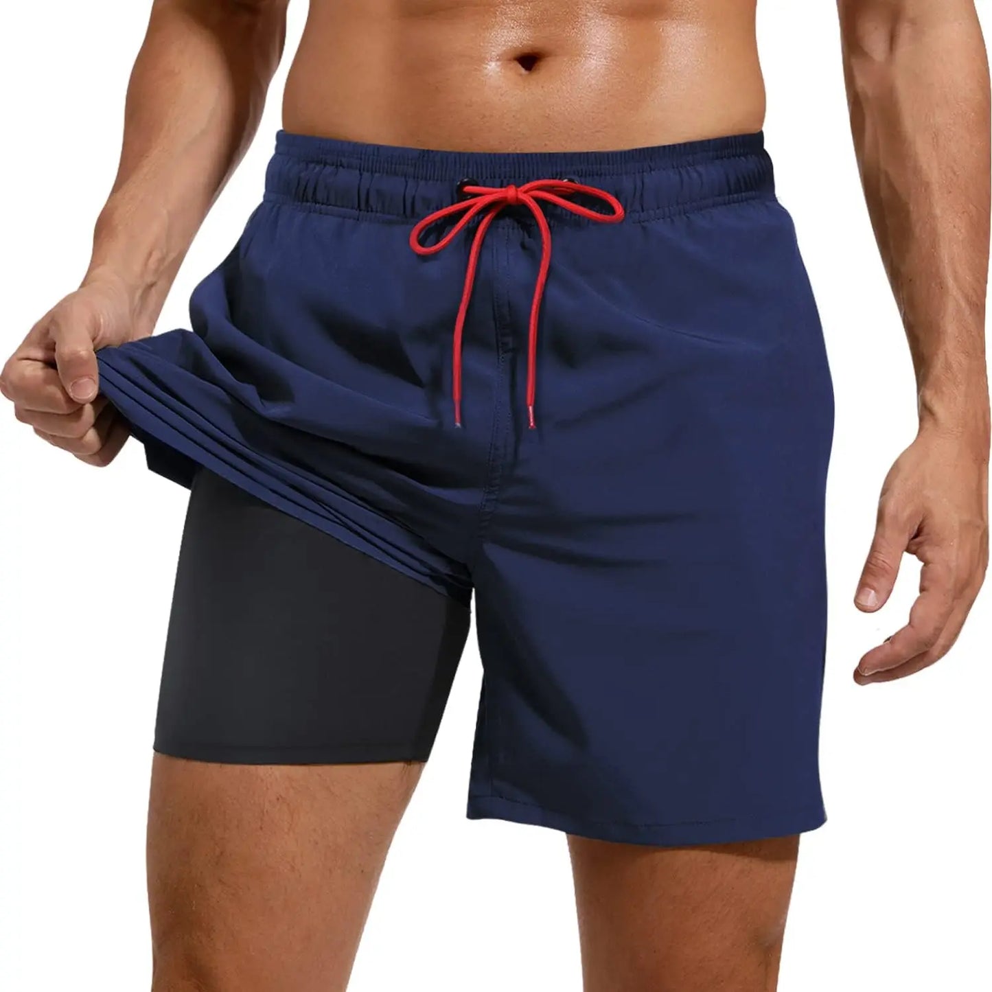 Mens Running Shorts 2 in 1 with Compression