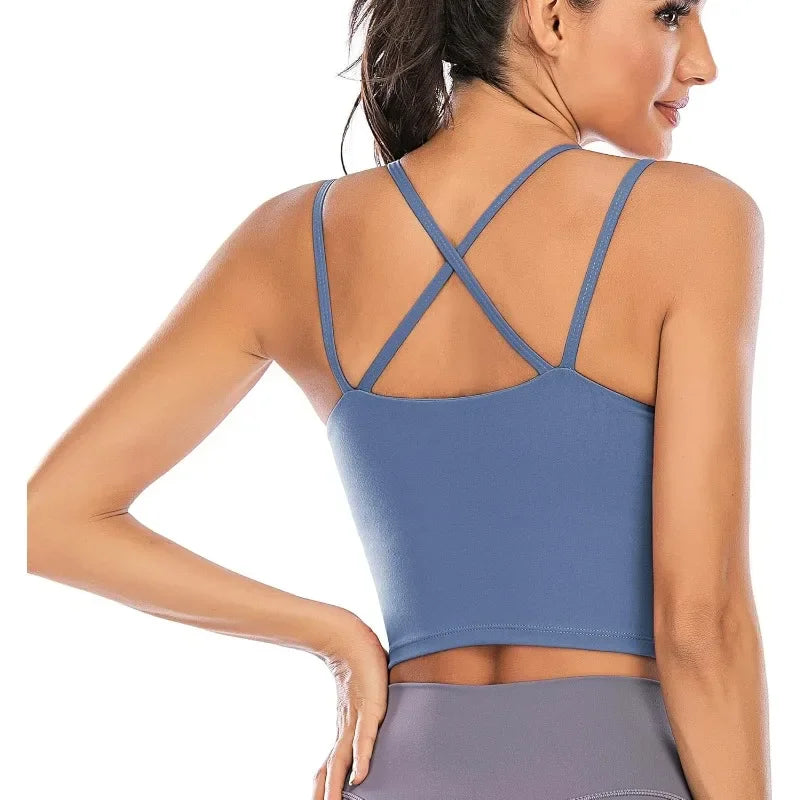Sports Bra Top with Built in Bra