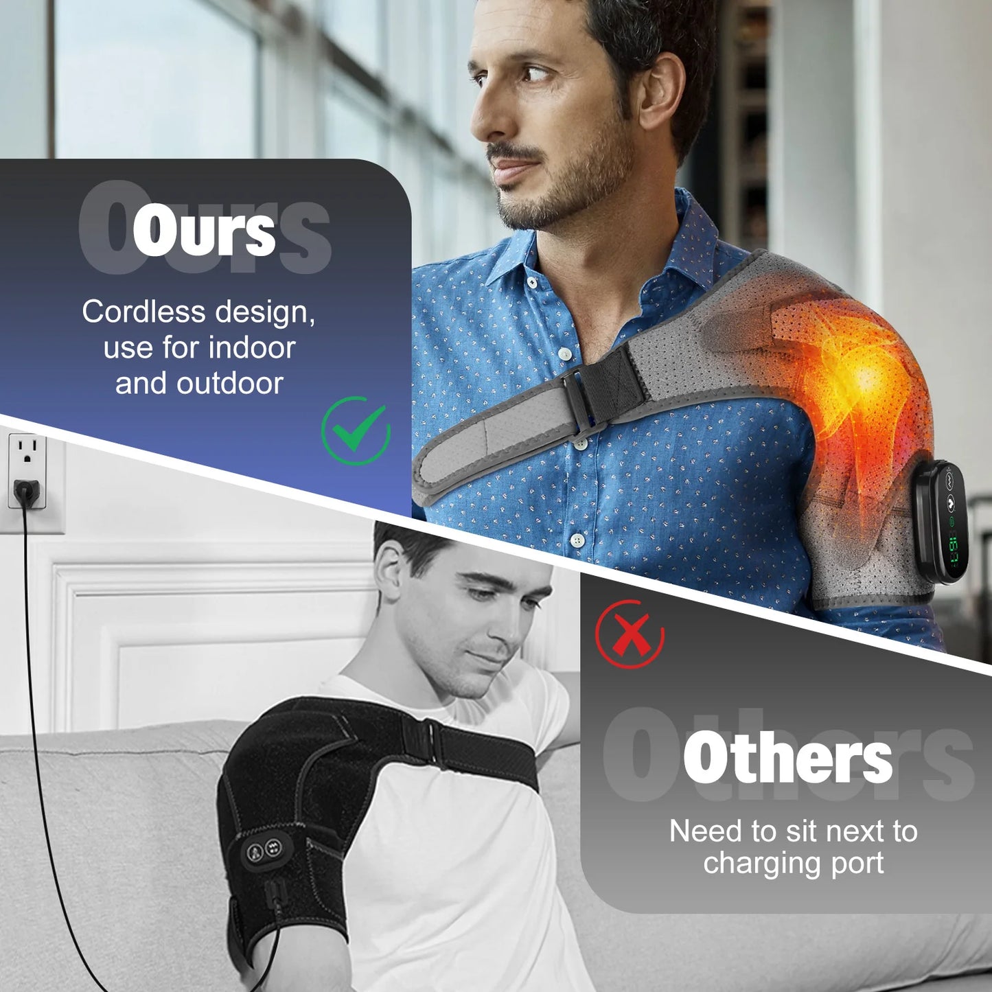 Vibration & Heating Shoulder Massager