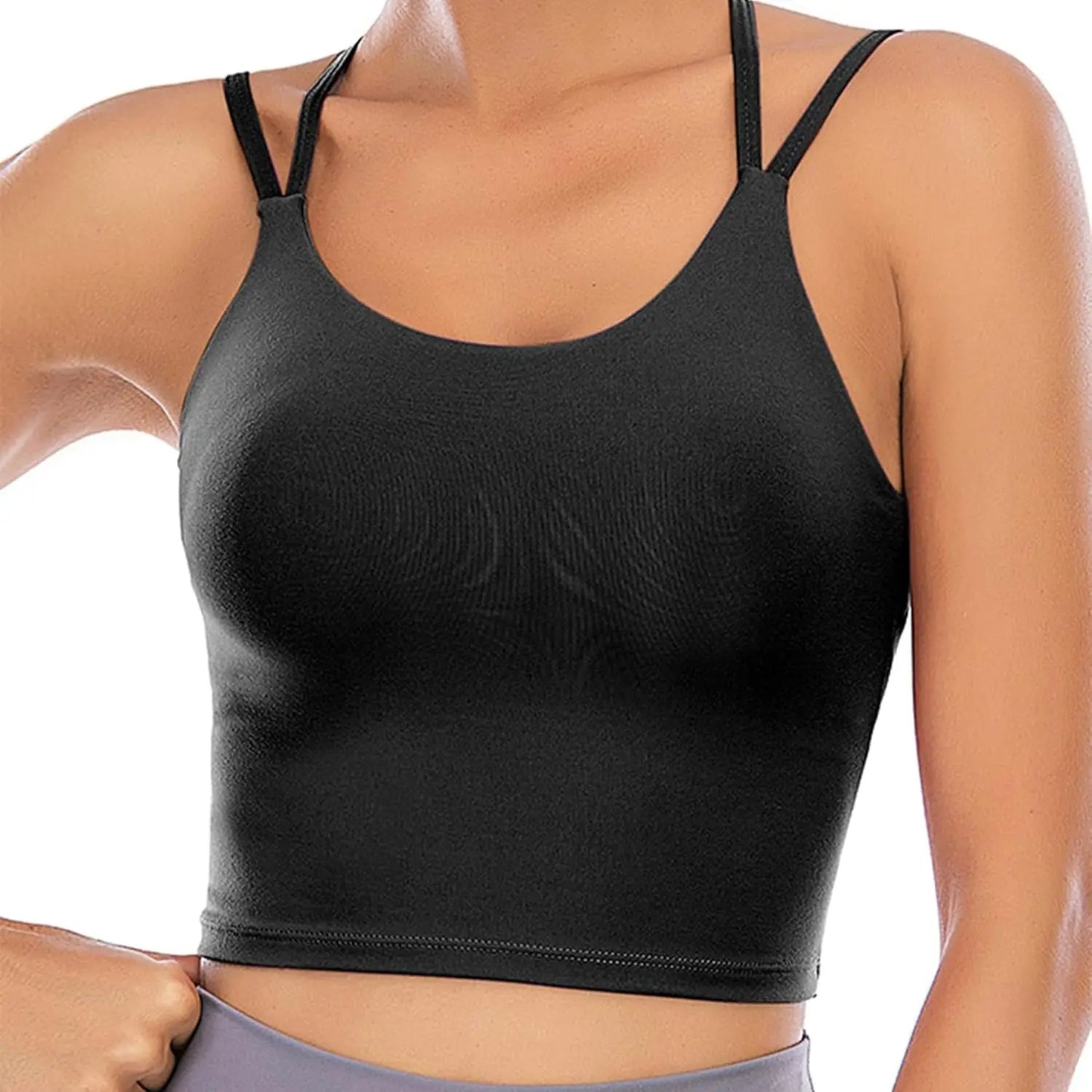 Sports Bra Top with Built in Bra
