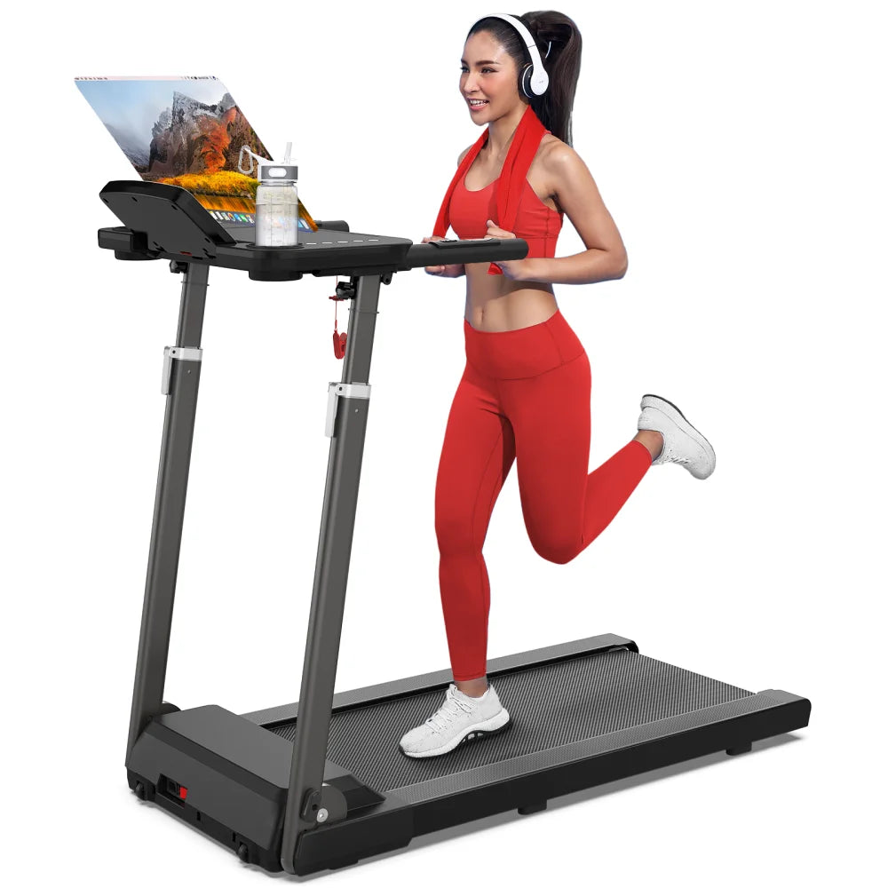 Adjustable Height Folding Treadmill