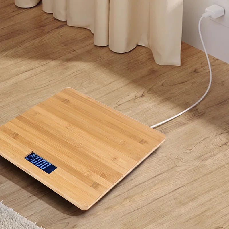 Wood Bathroom Scale