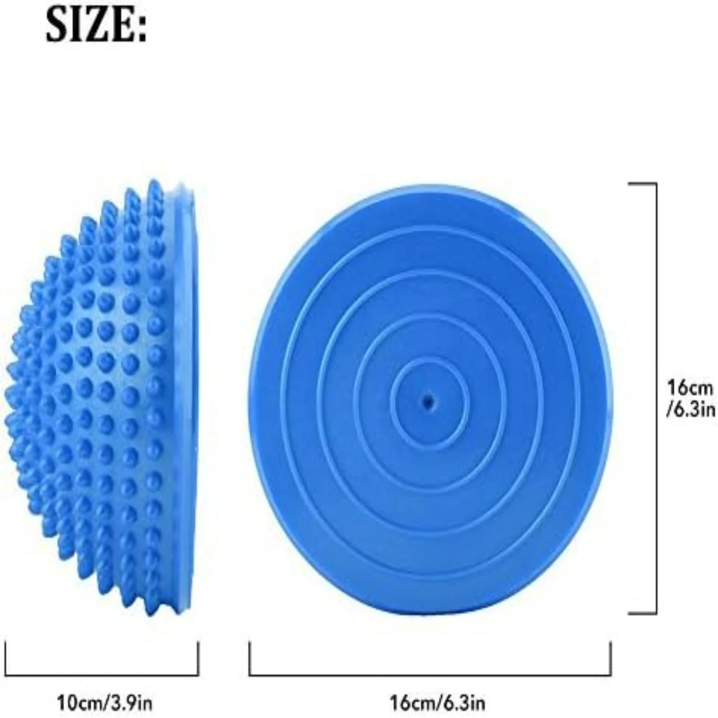 Massage Points Inflatable Half Yoga Ball