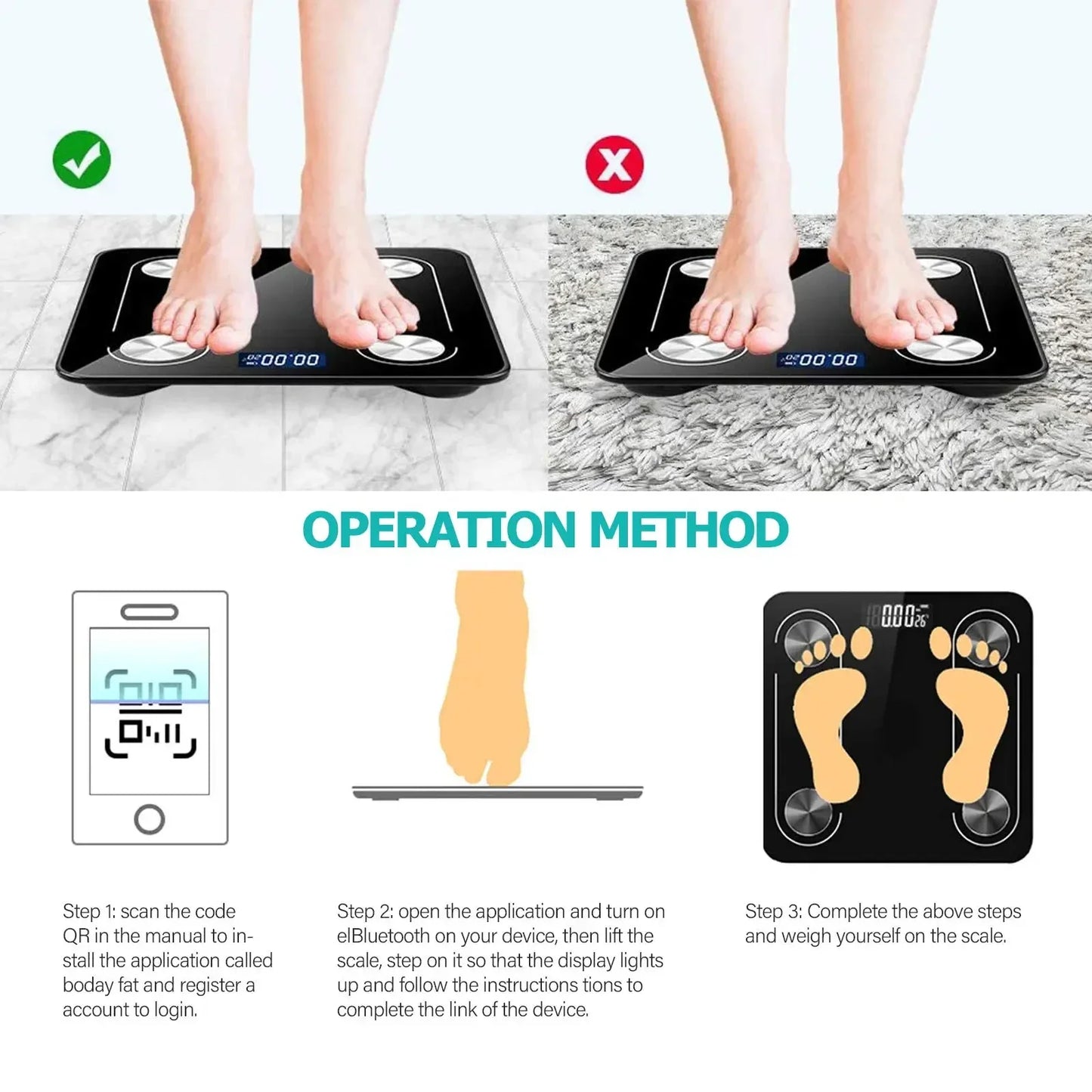 Digital Bluetooth Smart Scale