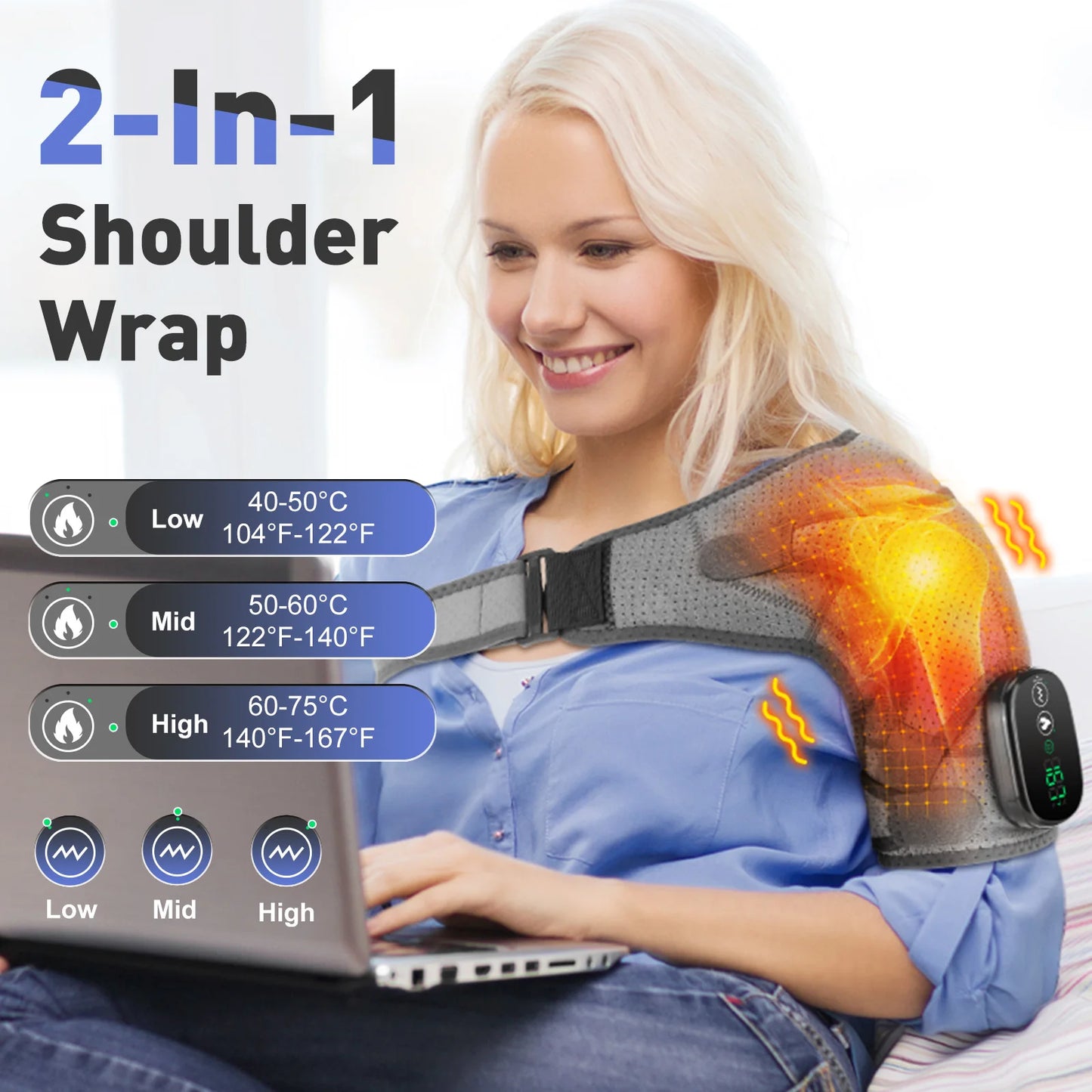 Vibration & Heating Shoulder Massager